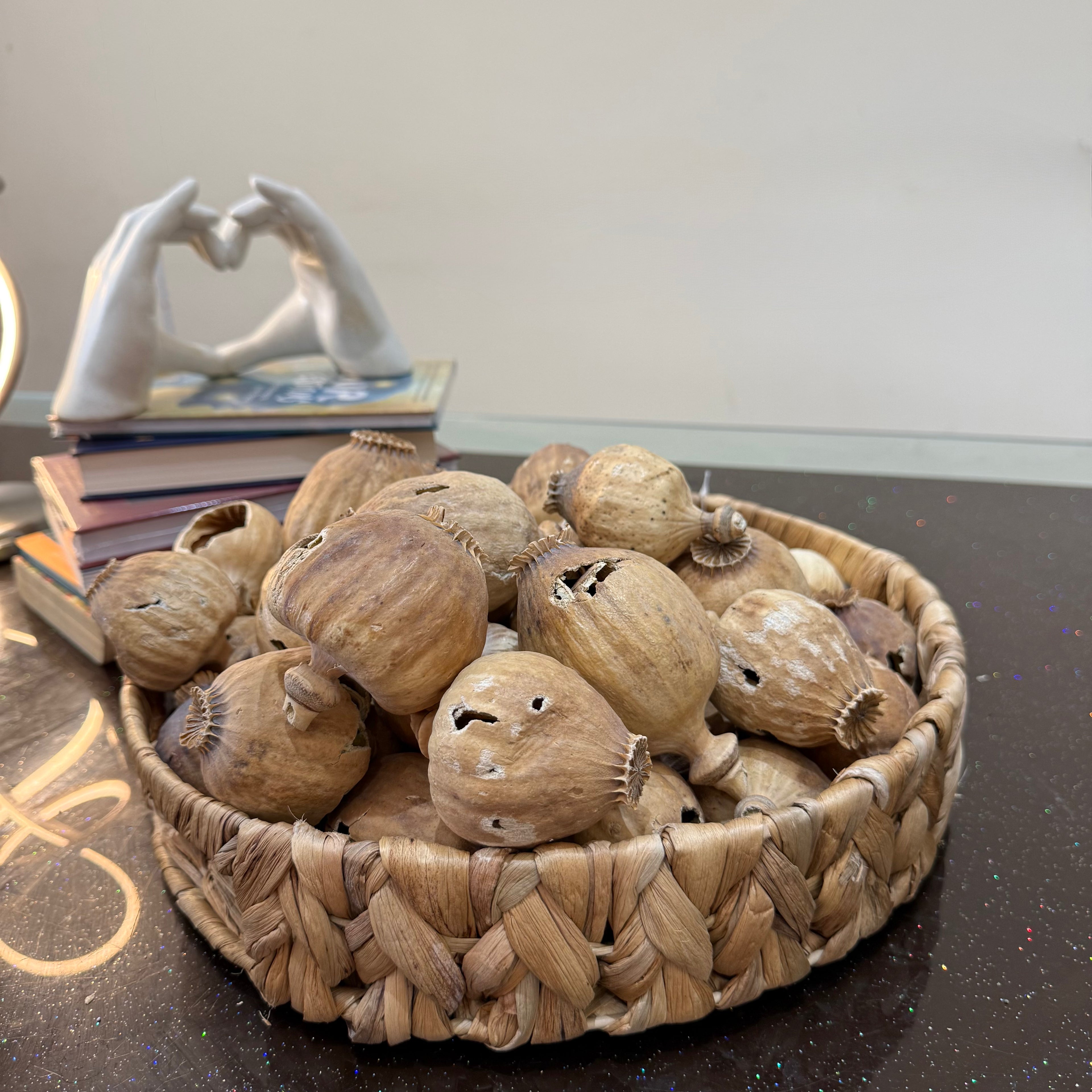 COBRA Austria Dried Poppy Heads(Seedless Pods) Black bags(Big Sizes Poppy Heads)